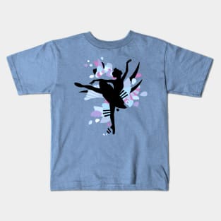 Blueberry Ballerina Colorful Pastels Cutout Kids T-Shirt